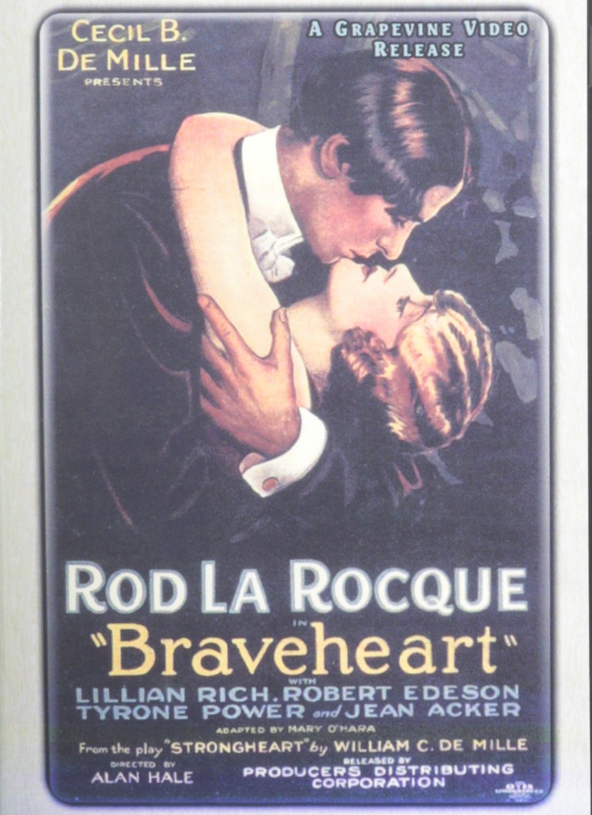 Braveheart 1925 DVD importación francesa para ambientar fines de semana de cine histórico