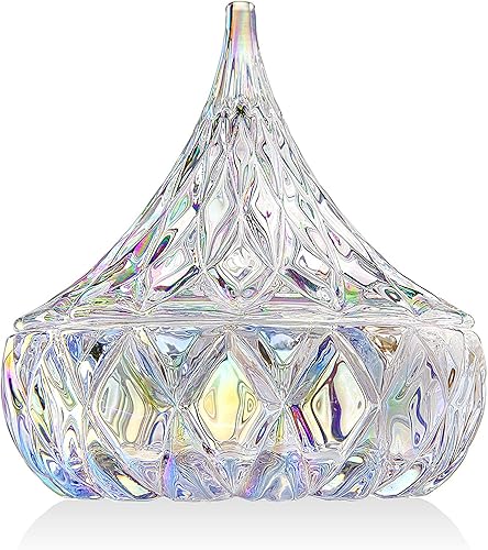 Miniatura 7 de Godinger Hershey - Plato para dulces, plato de chocolate, decoración de cristal (transparente) para sala de estar y comedor