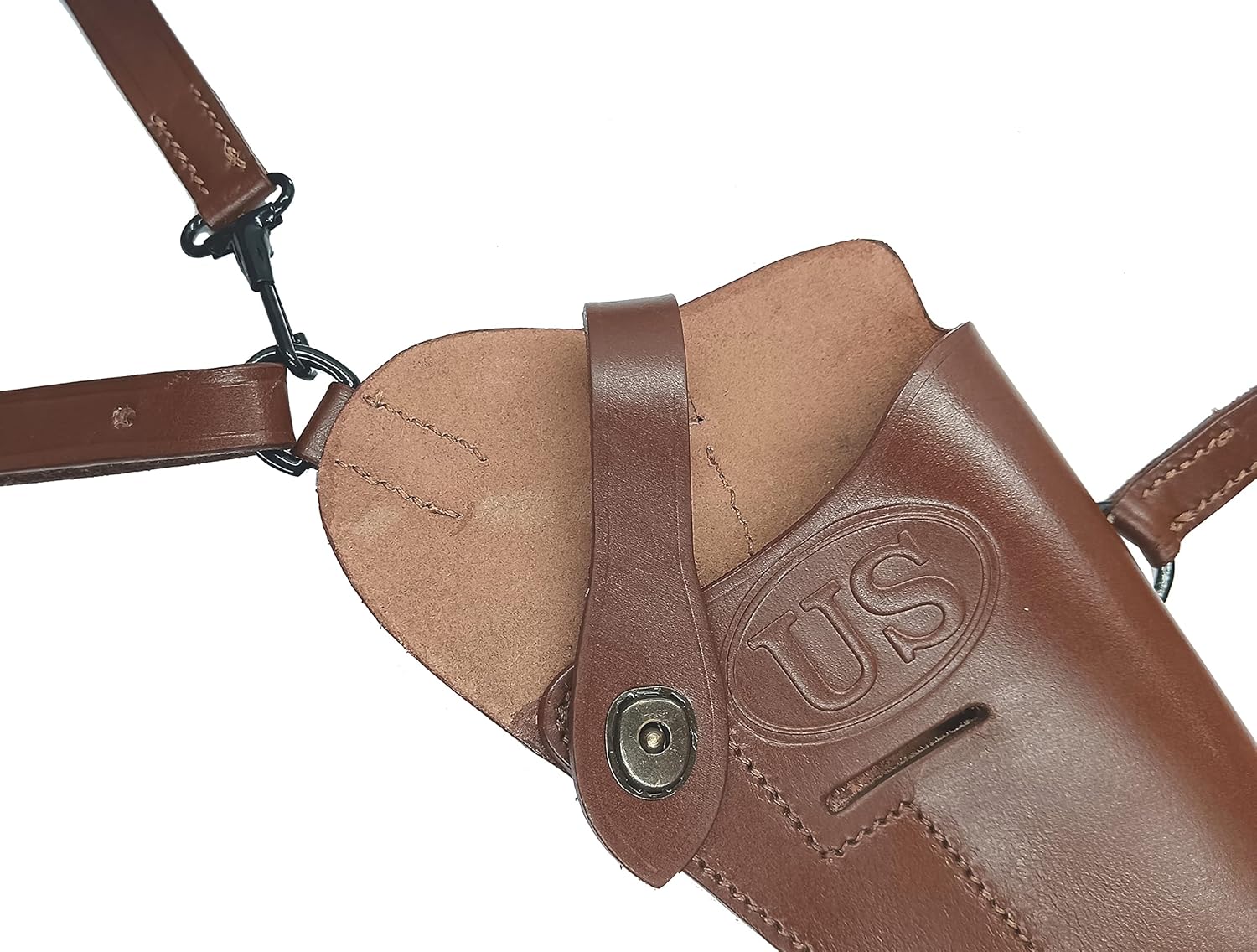 World War M7 Holster Brown COLT .45 Cal M-7 Tanker Leather Shoulder Holster WWII US
