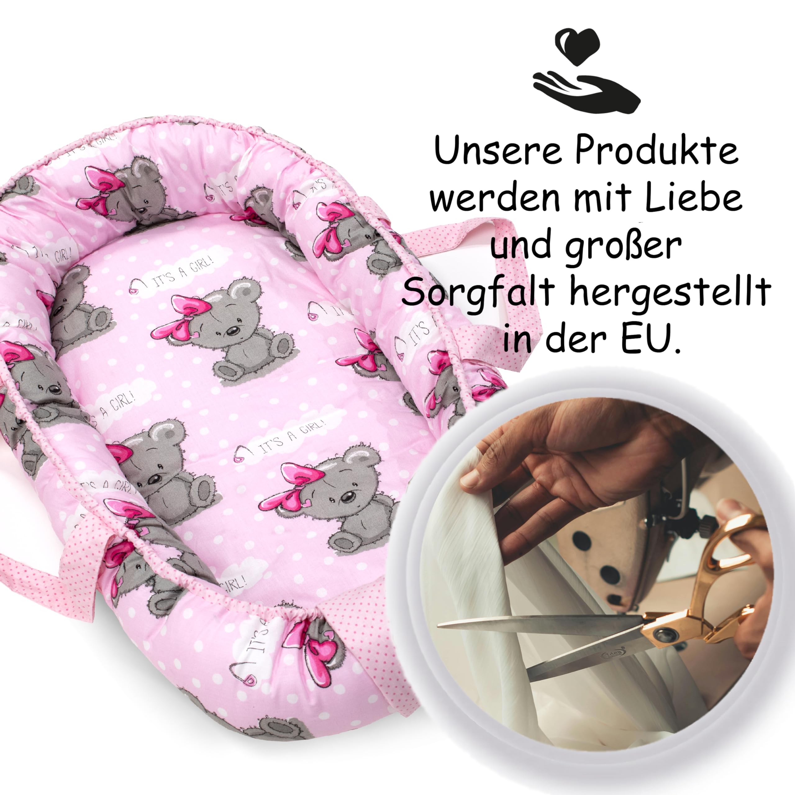 PinkZebra Sac de transport 2 en 1 pour poupées de bébé et poupées en tissu jusqu'à 48 cm, sac de transport 2 en 1 et lit de poupée, portraits d'animaux