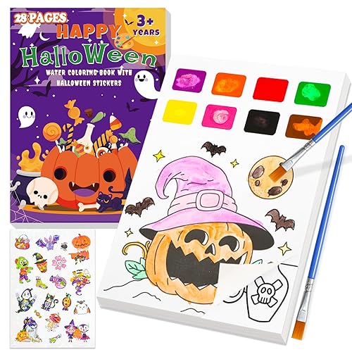 Yeolepor Halloween Crafts for Kids - Paint with Water Books