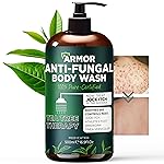 Terramed Just Think Comfort Antifungal & Antibacterial Soap & Body Wash with Tea Tree Oil | Treats Ringworm, Back Acne, Eczema & Jock Itch | Antibacterial Body Soap For Men And Women (16.9 oz)