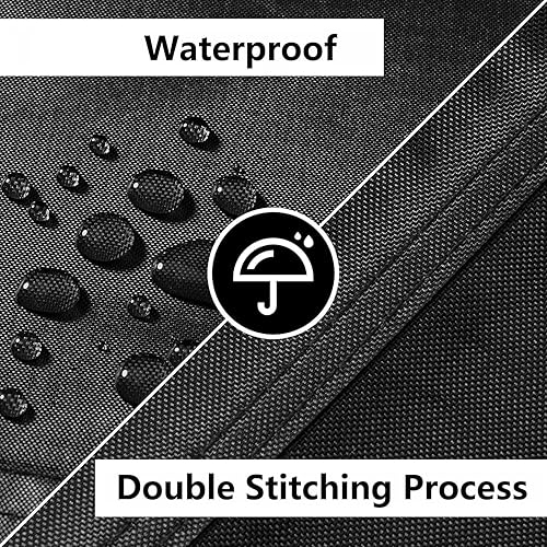 Miniatura 5 de Funda de mesa redonda para exteriores, impermeable, 600D, redonda, para muebles de patio, para juegos de mesa y silla, resistente a la lluvia y a la