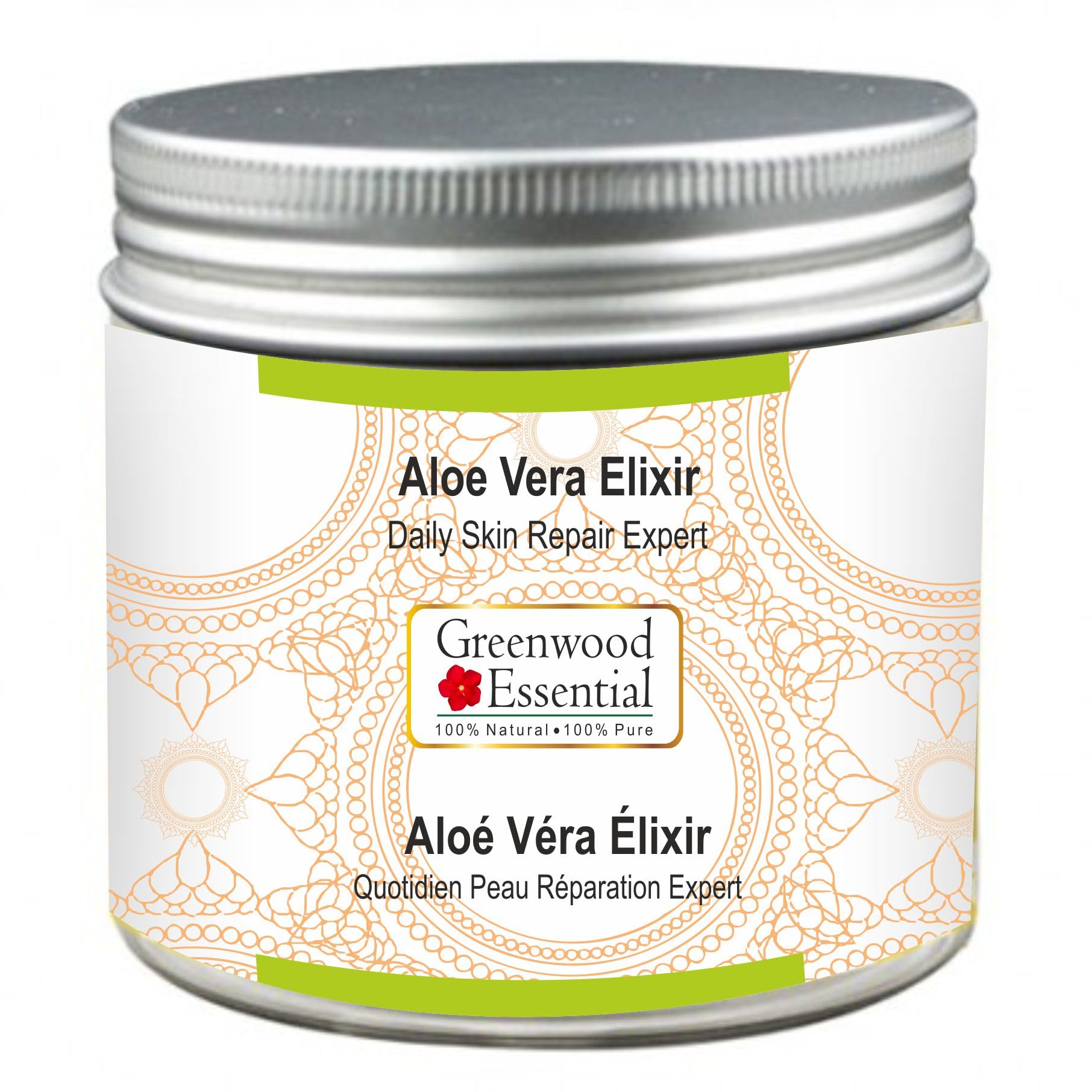 Greenwood Essential Pure Aloe Vera Elixir (Gel) Daily Skin Repair Expert Therapeutic Grade 100gm
