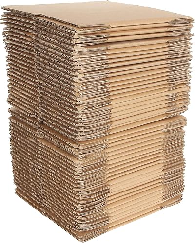 Miniatura 5 de Paquete de 50 cajas de envío de cartón corrugado de 4 x 4 x 4 pulgadas, pequeñas cajas de cartón corrugado recicladas, cajas de cartón corrugado