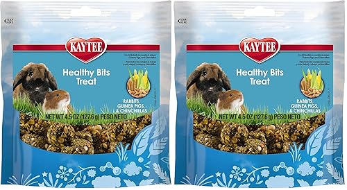 Kaytee Healthy Bits Treat Rabbit and Guinea Pig 4.5 oz,(Pack
