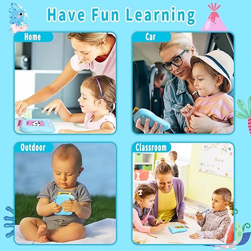 Miniatura 6 de Tarjetas flash parlantes para niños pequeños con 234 palabras visuales, juguetes para niños y niñas de 2, 3, 4, 5 años, tarjetas flash parlantes,