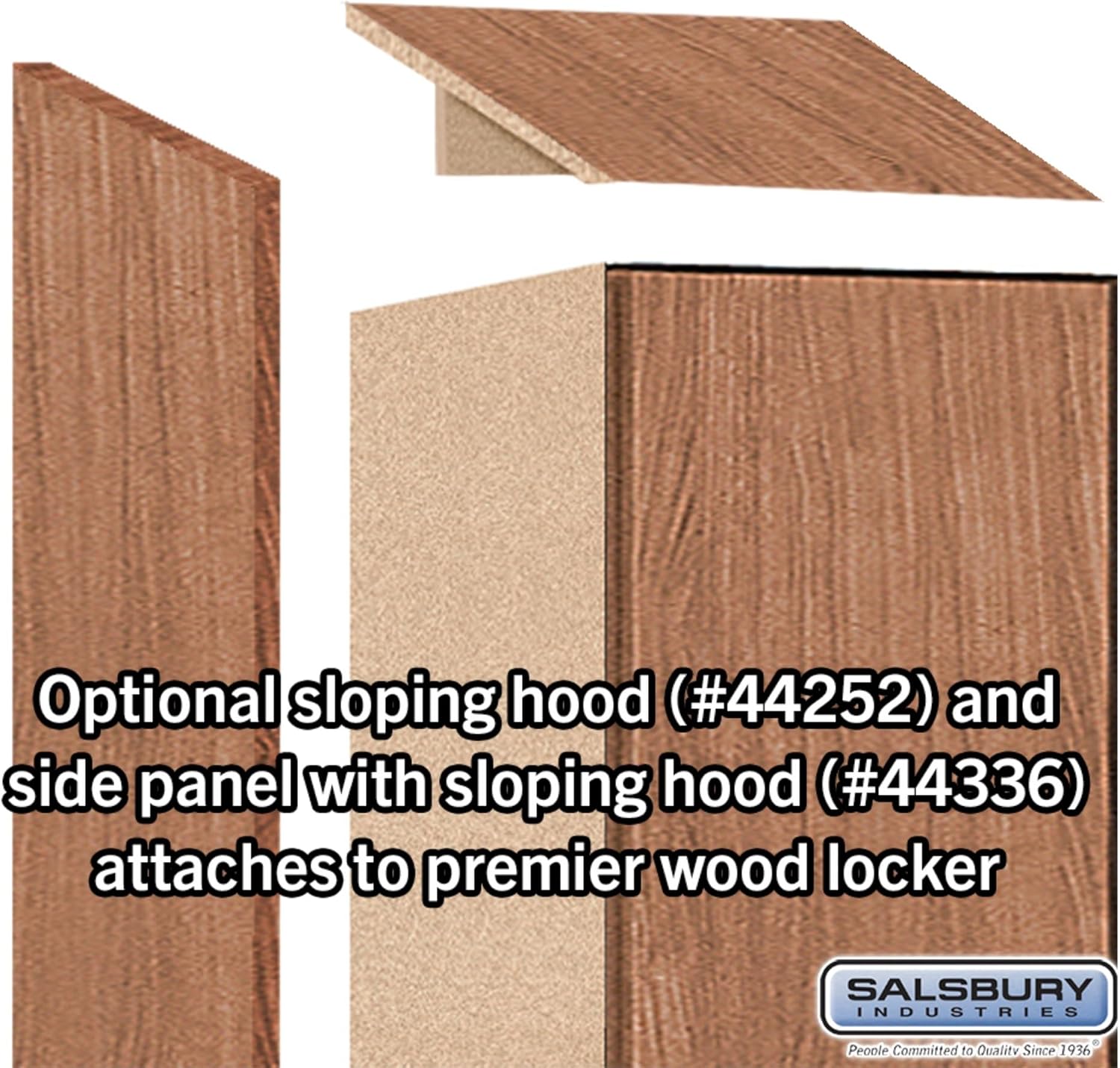 Salsbury Industries 15" Wide Wood Locker - Double Tier - 1 Wide - 6 Feet High - 21" Deep - Red Oak - Hasp
