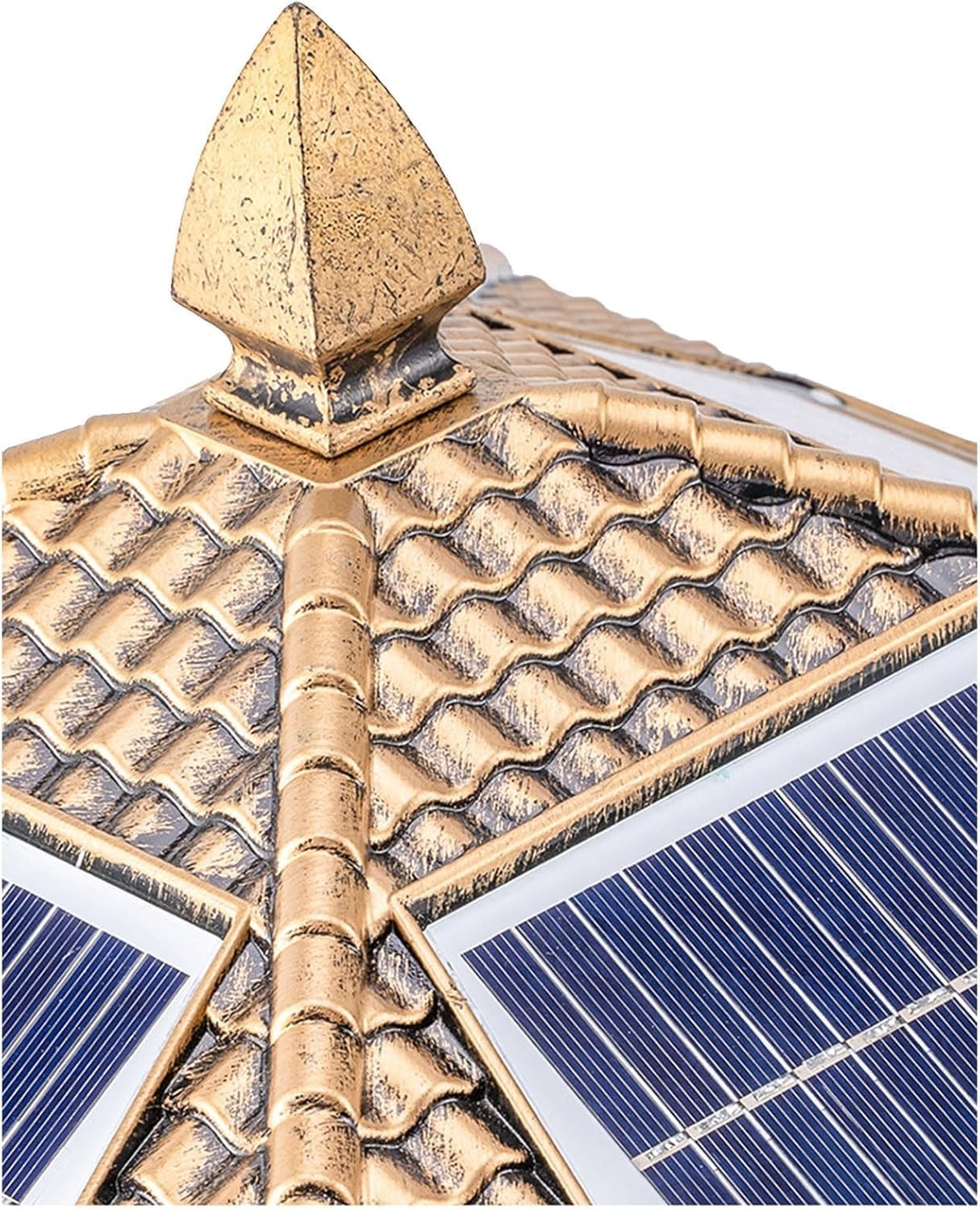 Kwadratowe lampy solarne na słupkach, wodoodporne, nierdzewne, do ogrodu krajobrazowego, latarnie uliczne(Nero,40CM)