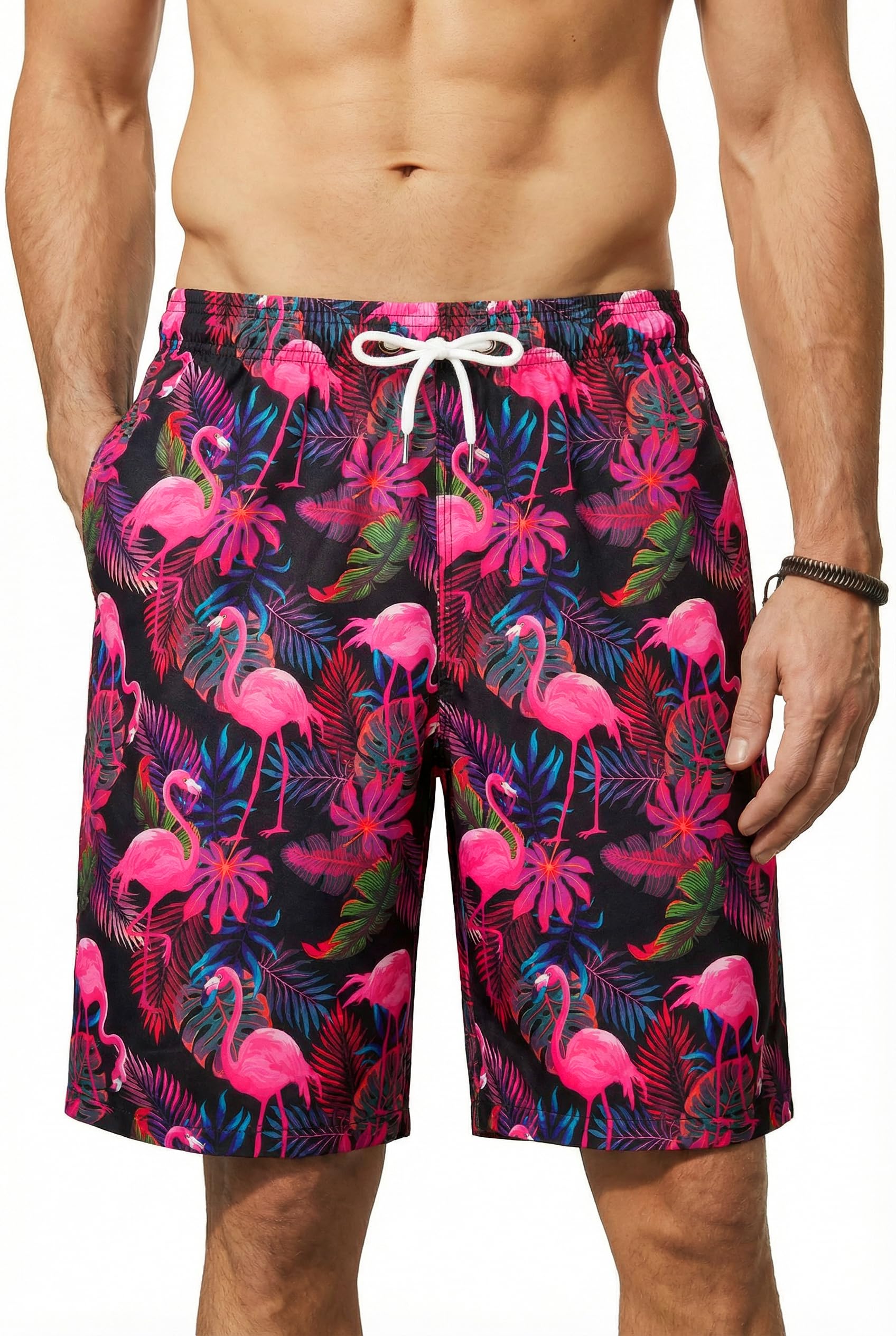 Enlision Costume Uomo Mare Costumi da Bagno Uomo Piscina Surf Asciugatura Rapida Pantaloncini Bermuda con Fodera in Rete Tasche Coulisse Regolabile per Estive Spiaggia Hawaiano Vacanze Nuoto S-3XL