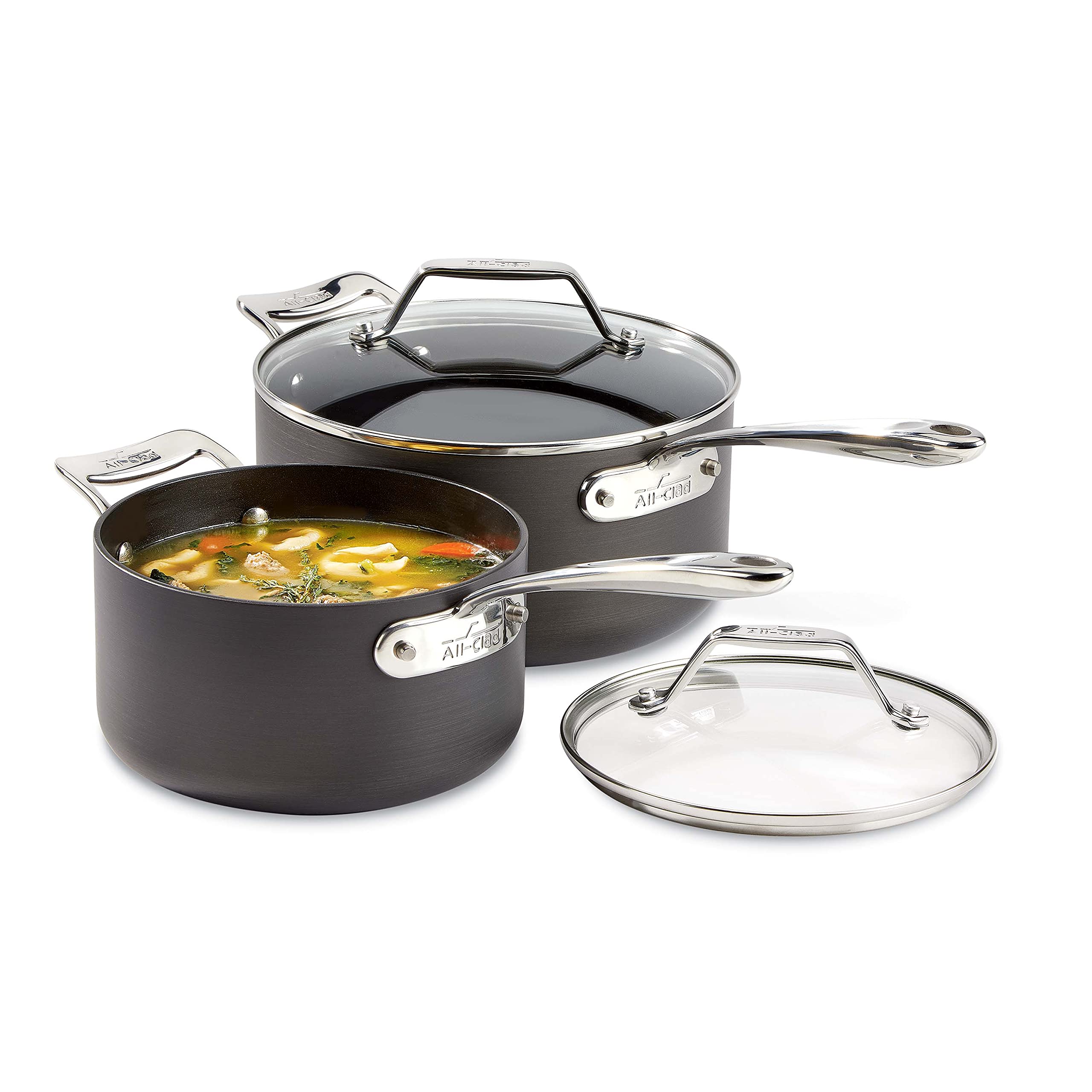 All-Clad HA1 Essentials Nonstick 2-Piece Sauce Pan Set