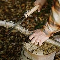 Vista 7 de Opinel Sierra plegable - Sierra plegable de acero al carbono para jardinería y campamento con mango de madera de haya