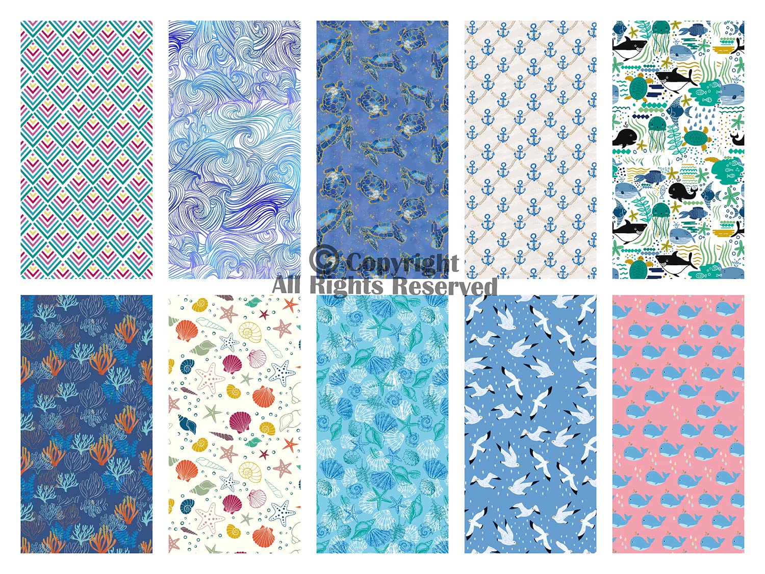 Craftido 10pcs 18”x21”(46x53cm) Fat Quarters Fabric Bundles, Medium Weight 145g, 100% Cotton Fabric for Quilting Sewing - Image 2