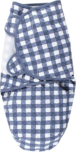 Miniatura 9 de Hudson Baby Envoltura unisex de algodón acolchado para bebé, 3 unidades, rosa azul marino floral, 0-3 meses