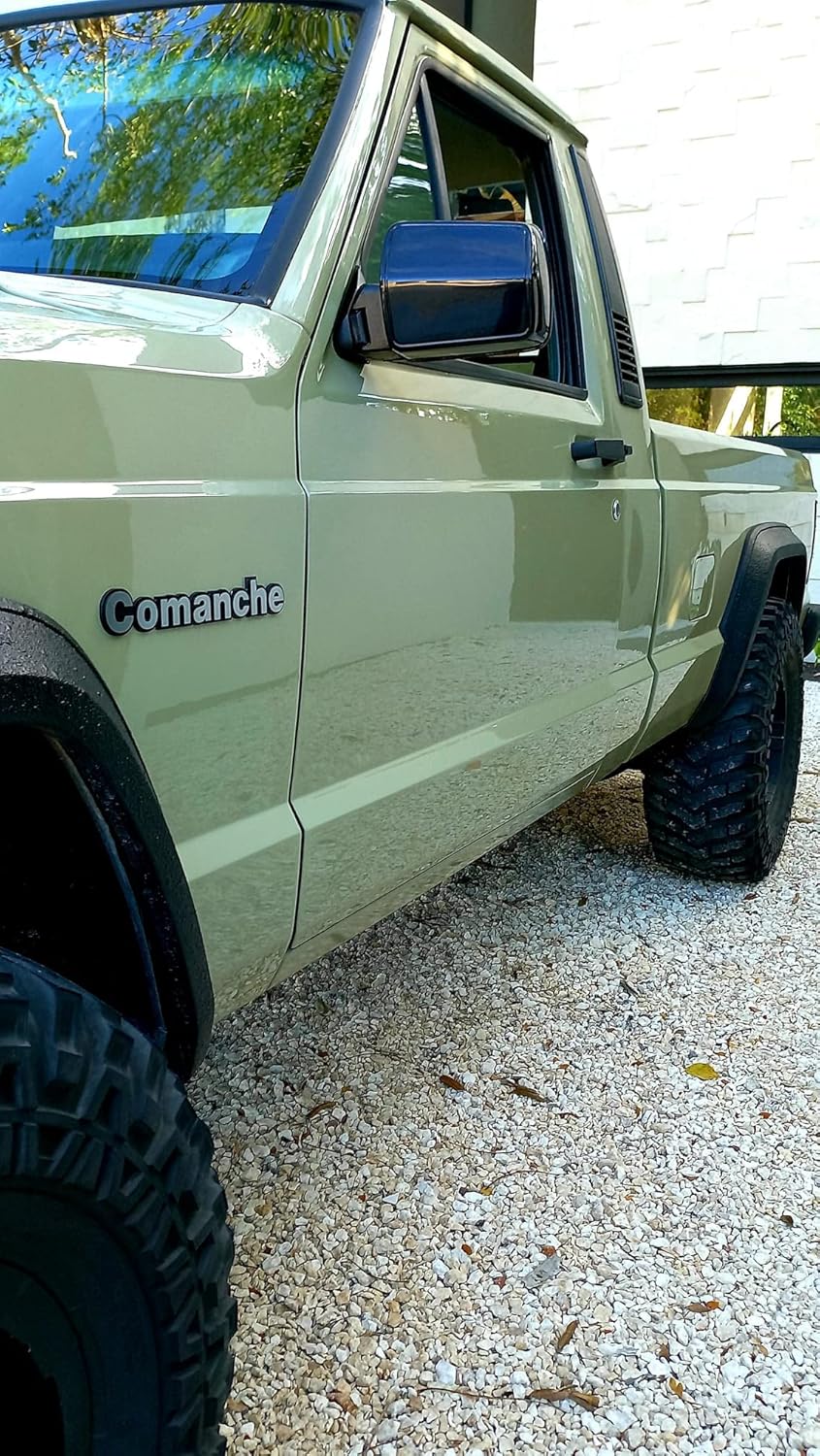 Jeep® Comanche MJ Side Badge kit, Round Letter Style 1988-1992- by Azzy's Design Works