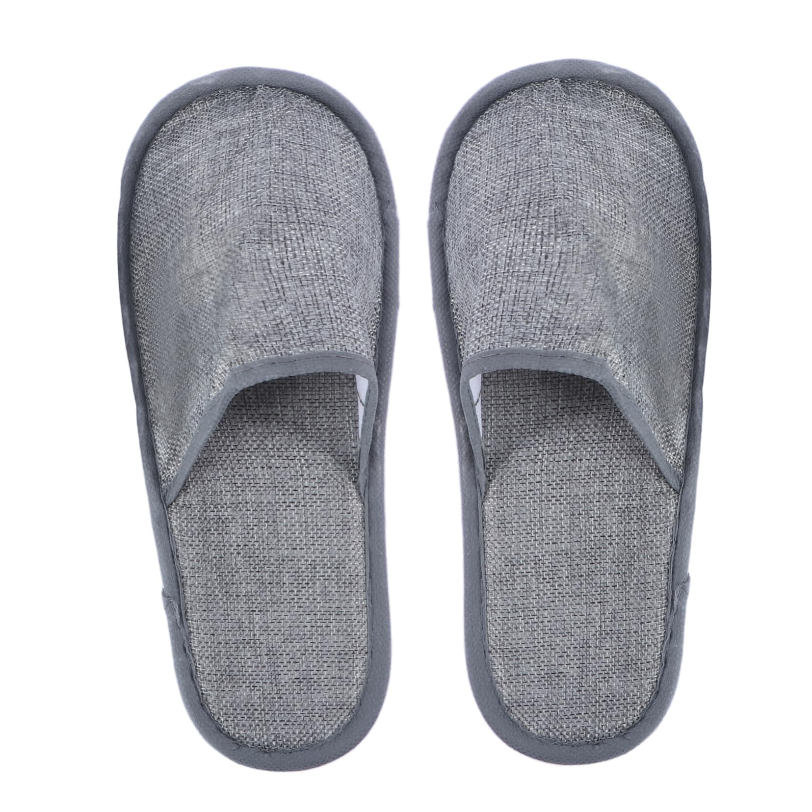 IWOWHERO 10 Pairs Guest Slippers Hotel Home Washable Slippers Non-slip Disposable
