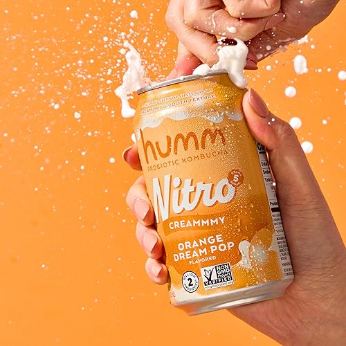 Miniatura 25 de Humm Paquete variado de refrescos probióticos espumosos, crema de limón y bayas, cero azúcar, cero calorías, 2 mil millones de probióticos, vitamina