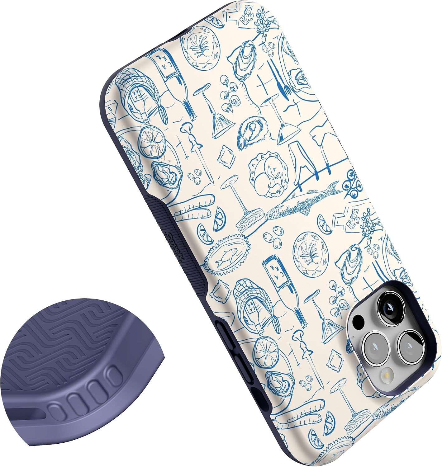 Casely iPhone 12 Pro Max Case | Amalfi Aperitivo | Dolce Vita | Bold Protective Design | Compatible with MagSafe