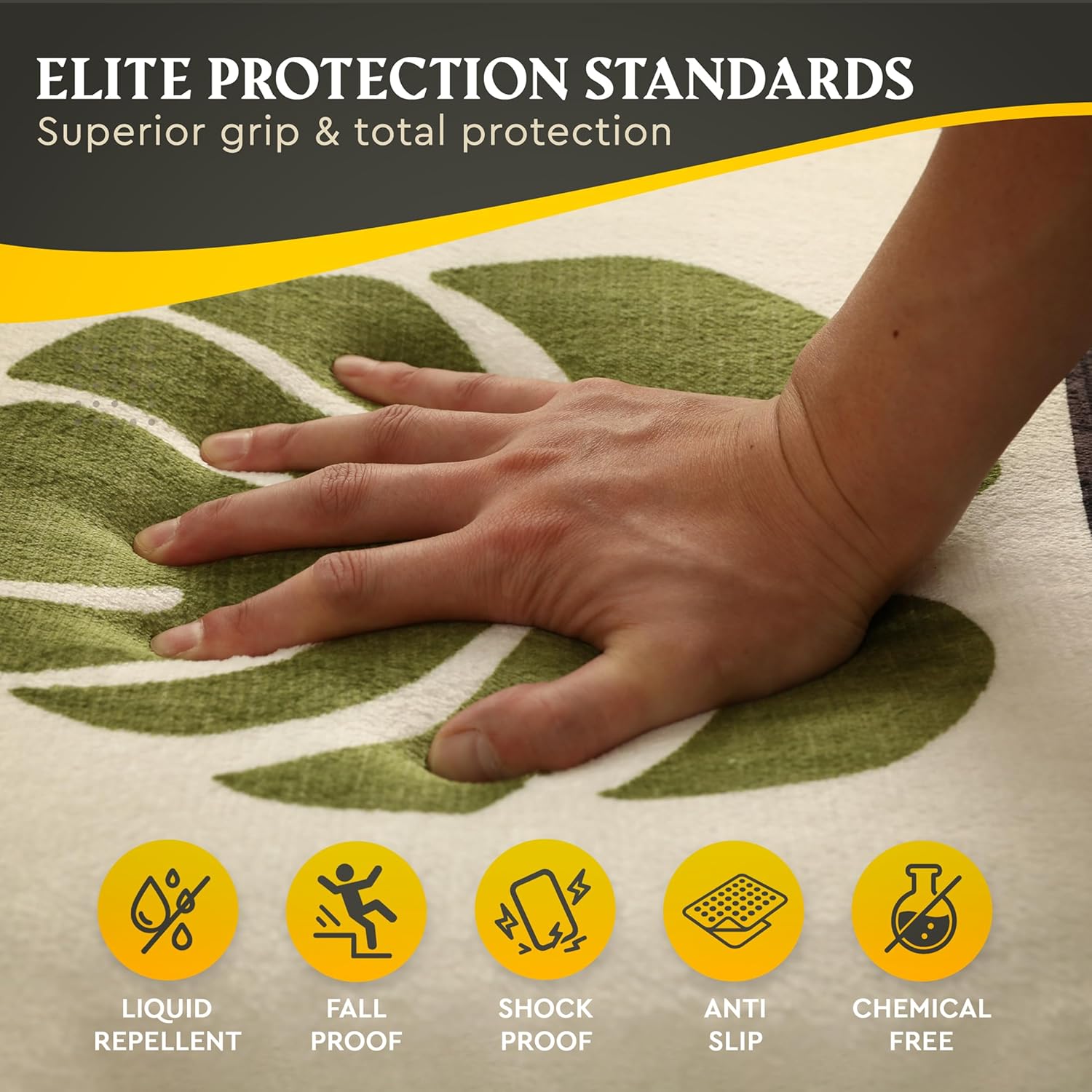 Baby Play Mat 60"x80" Extra Thick (1.4") | Memory Foam Crawl Mat for Infants & Toddlers | Non-Slip | Waterproof | Tummy Time | Animal Print Floor Rug