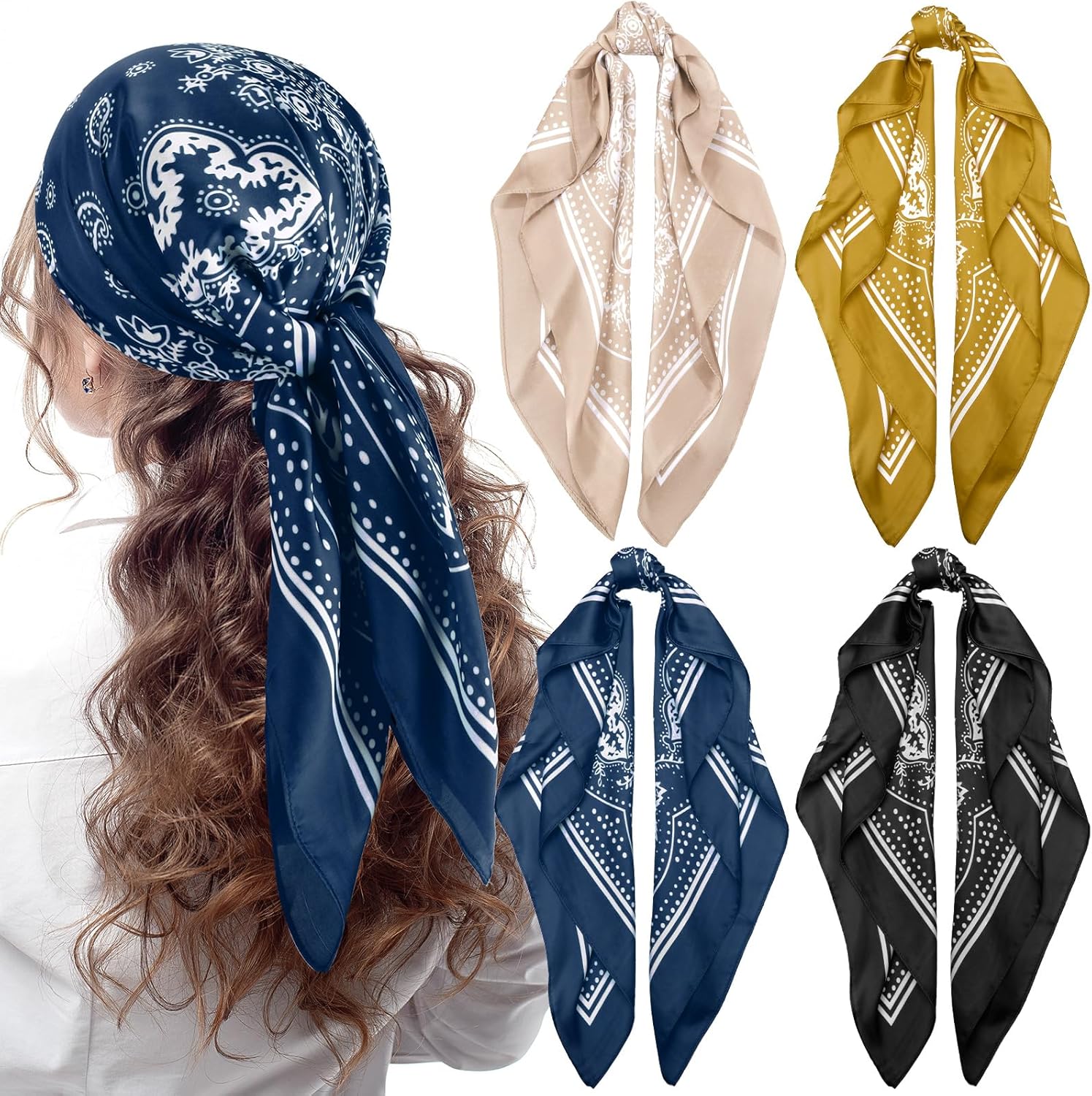 Set of Satin Headband Scarves for Women and Girls Lebanon Ubuy