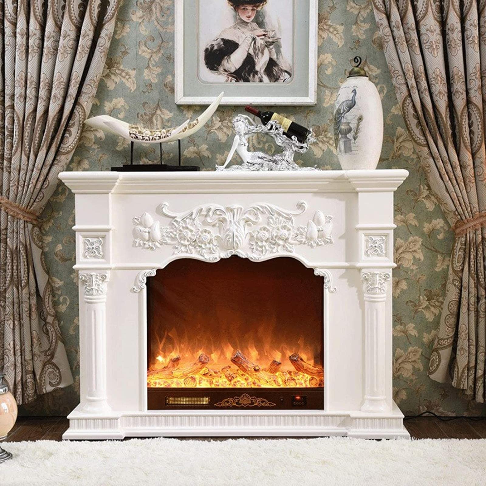 Buy Wall ed Electric Fire Electric Fireplace, 1.2m Fireplace, Solid