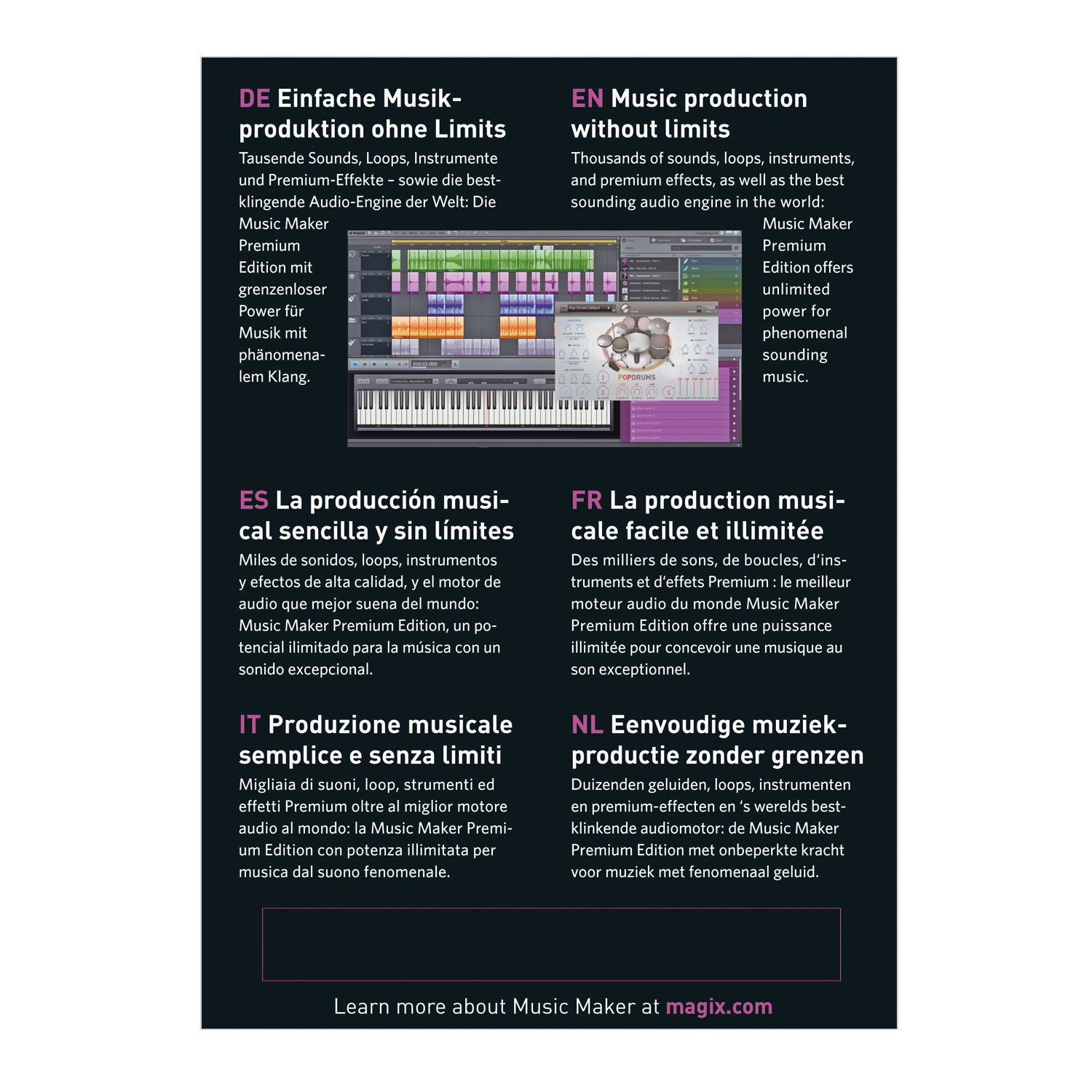 MAGIX Music Maker 2019 | Premium | PC | PC Activation Code by email