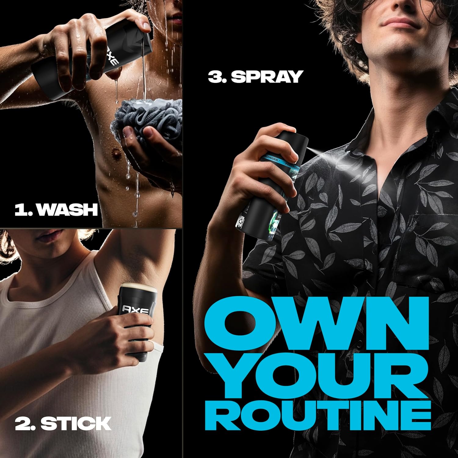 AXE Fine Fragrance Collection Body Spray Aqua Bergamot 72 Hour Freshness Aluminum Free 2.9 oz - Image 5