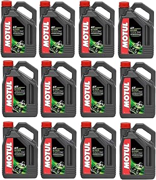 Motul 104076 Set of 12 5100 4T 10W-50 Motor Oil 1-Gallon Bottles