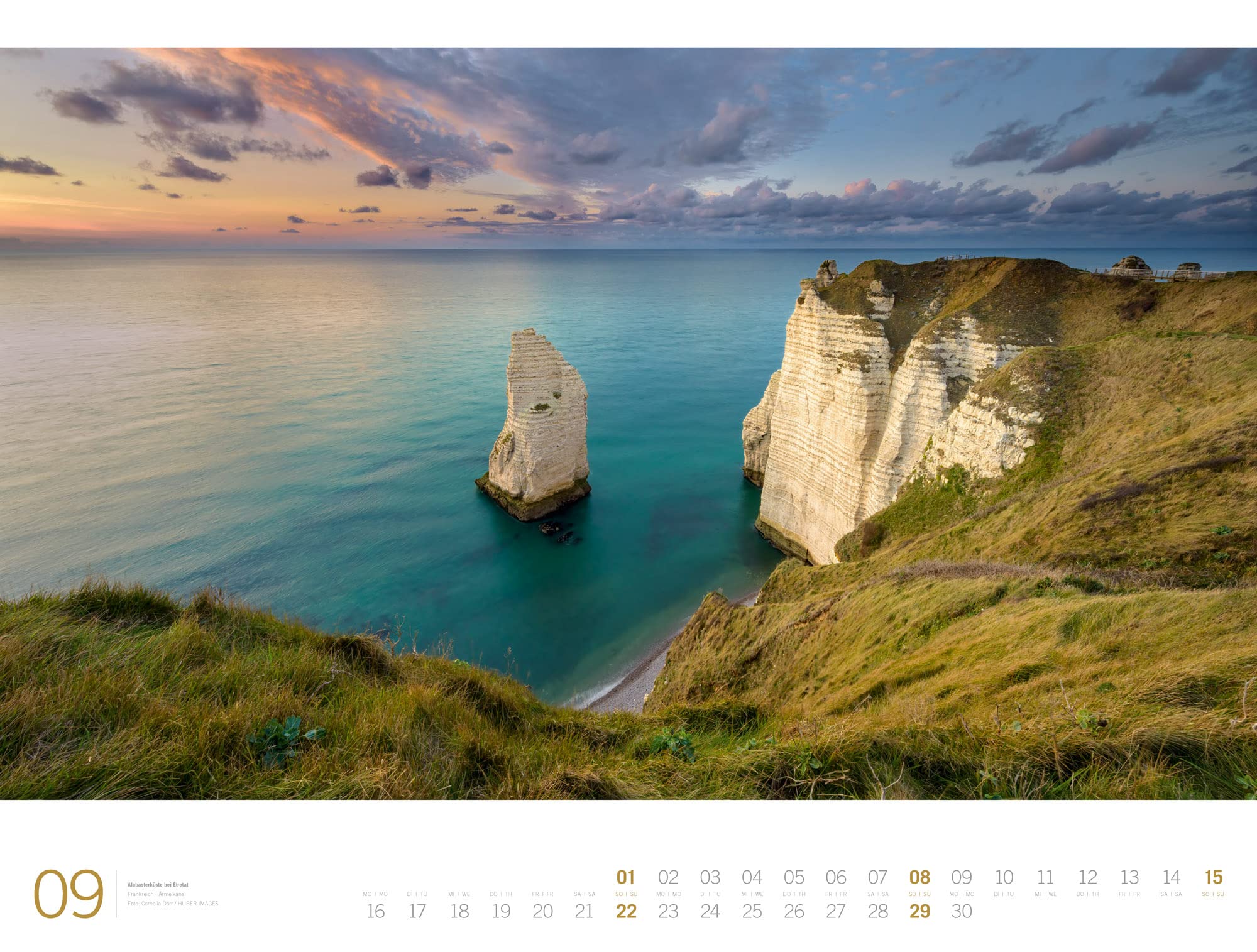 Meer - Ackermann Gallery Kalender 2024, Wandkalender im Querformat (66x50 cm) - Großformat-Kalender / Hochwertiger Panorama-Kalender Küste und Strand