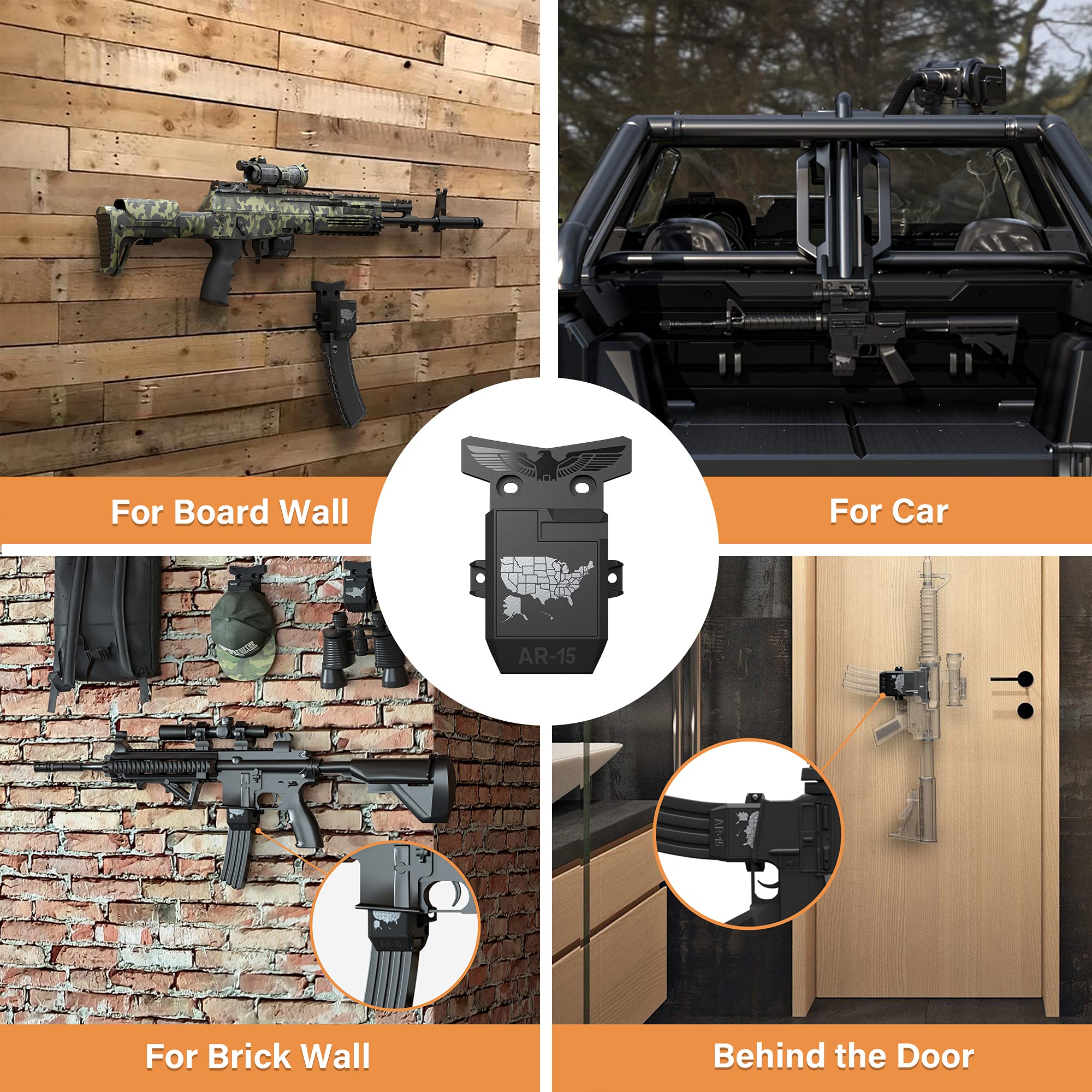 Tension Rack Snapklik.com : Geyet Gun Wall Mount, AR15 300Lbs Of Tension Rack For ...