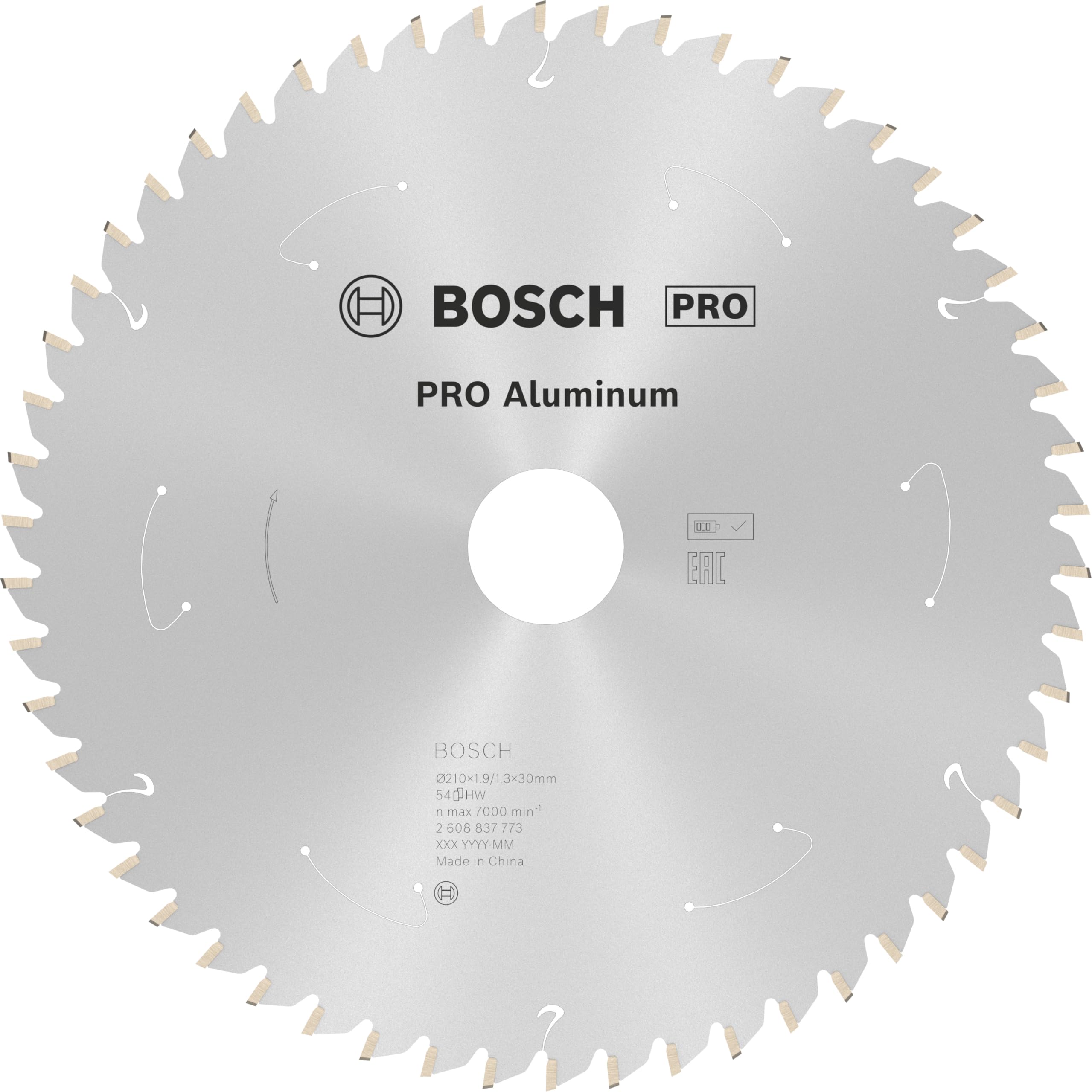 Bosch Professional 1x Lame de scie circulaire Expert (for Aluminium, 210 x 30 x 1,9 mm, 54 dents, accessoire de scie circulaire sans fil)