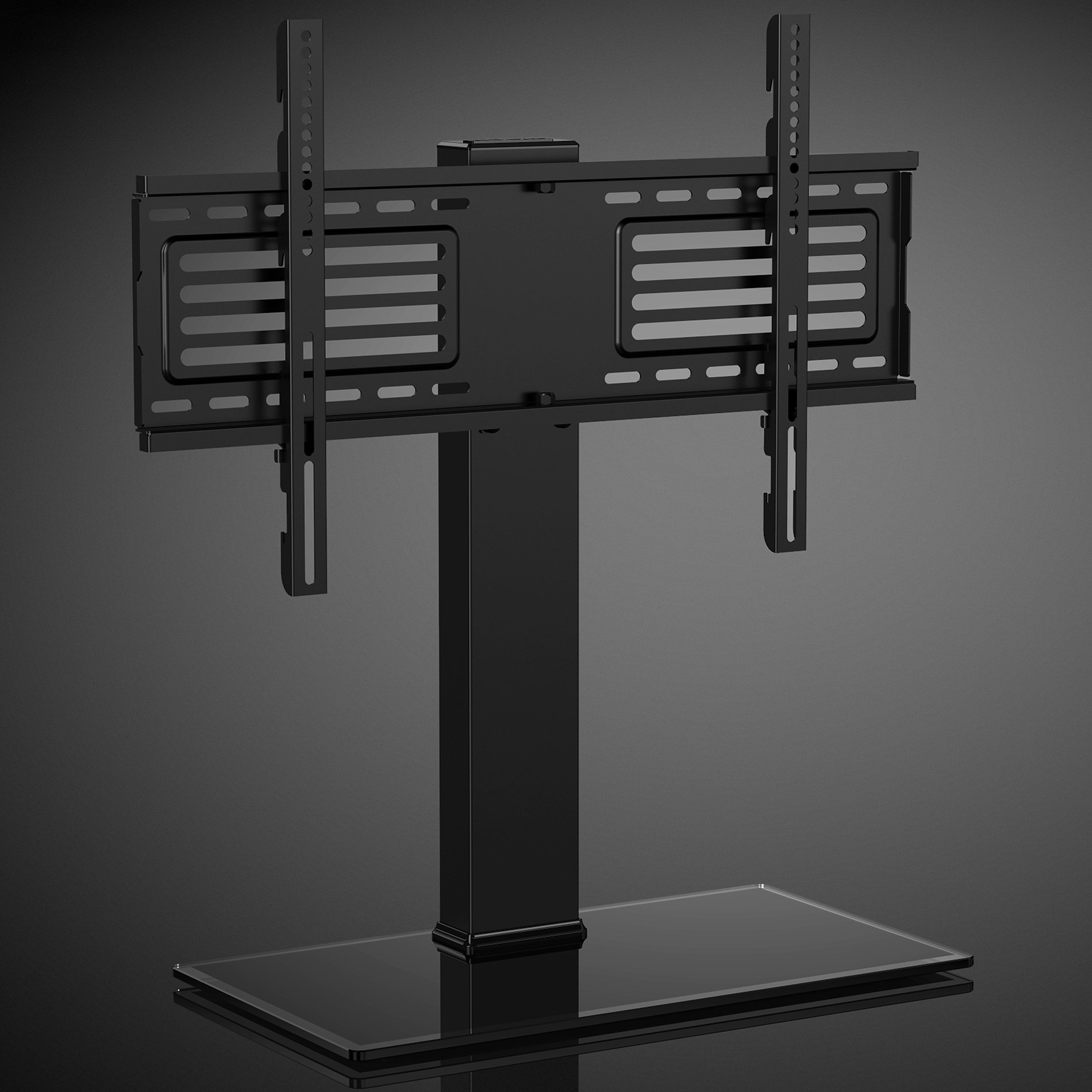 FFITUEYES Universal TV Stand/Base Swivel Tabletop TV Stand with Mount