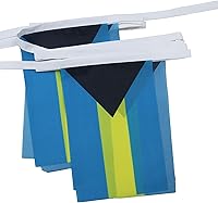 Vista 186 de Guatemala 19.7 ft BUNTING Flag 20 banderas 9'' x 6'' - Banderas de cuerda guatemalteca 5.9 x 8.3 in - AZ FLAG