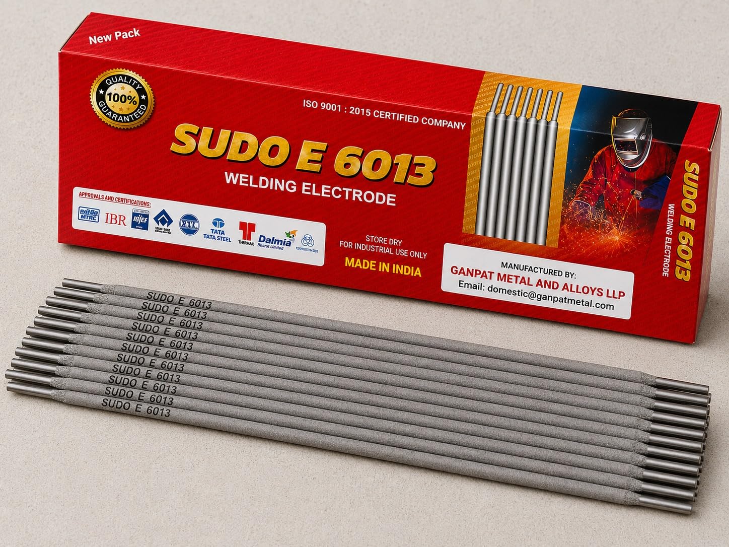 WELDING ROD SUDO-E6013 3.15MMX350MM Low smoke | Low spill | Less