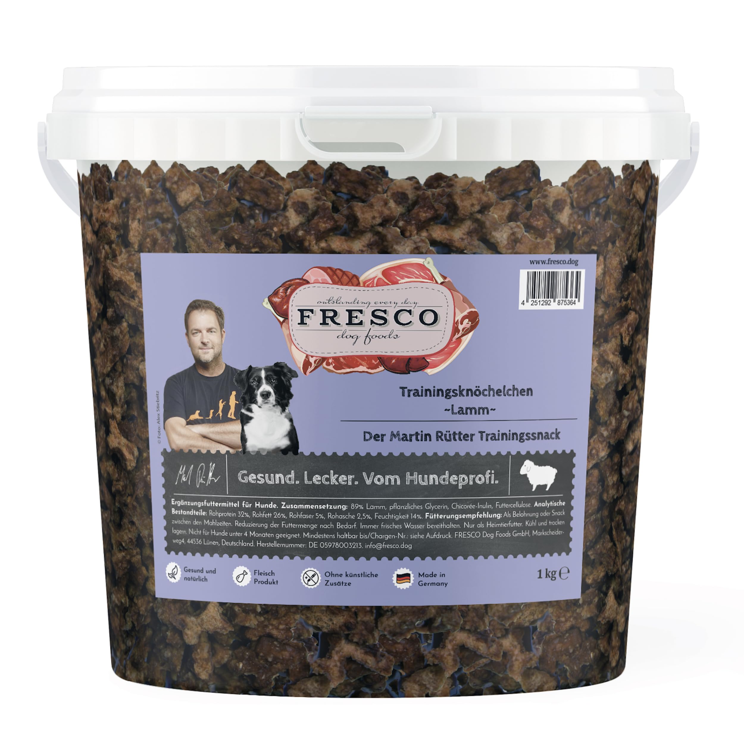 FRESCO Dog Martin Rtter Training Ankle Lamb 1 kg Dog Treats Grain-Free &  Hypoallergenic with 89% Fresh Meat Odour and Low Fat Healthy Dog Treats for  Dog Training : Amazon.de: Pet Supplies