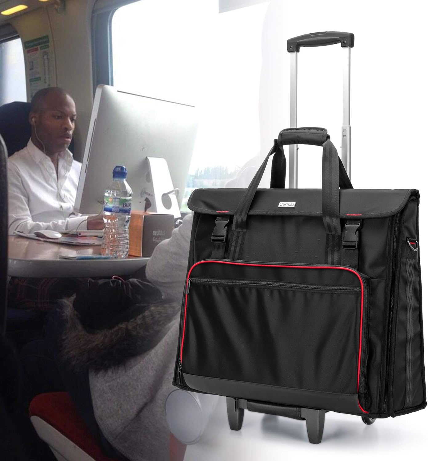 Flаѕh Sаlе CURMIO Rolling Carrying Bag Compatible with Apple iMac 21.5 inch Desktop Computer, Detachable Trolley Storage Case Compatible with iMac 21.5-inch Monitors and Accessories, Black (Patented Design) Gеt Chеар Prісе CURMIO Rolling Carrying Bag Compatible with Apple iMac 21.5 inch Desktop Computer, Detachable Trolley Storage Case Compatible with iMac 21.5-inch Monitors and Accessories, Black (Patented Design)