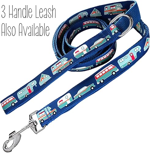 Vista 12 de RV Camping Dog Collar - Campers - Vintage Car & Trailer - Van - Fifth Wheel - Truck Camper - A-Frame - 4 Sizes - 1 Inch Wide - Handmade by Green