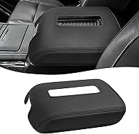 Eaglecover Scratchproof Center Console Armrest Cover for GMC Sierra & Chevy Silverado 2014-2018, Tahoe Yukon Suburban 2015-2020 Bucket Seats - Black Protector