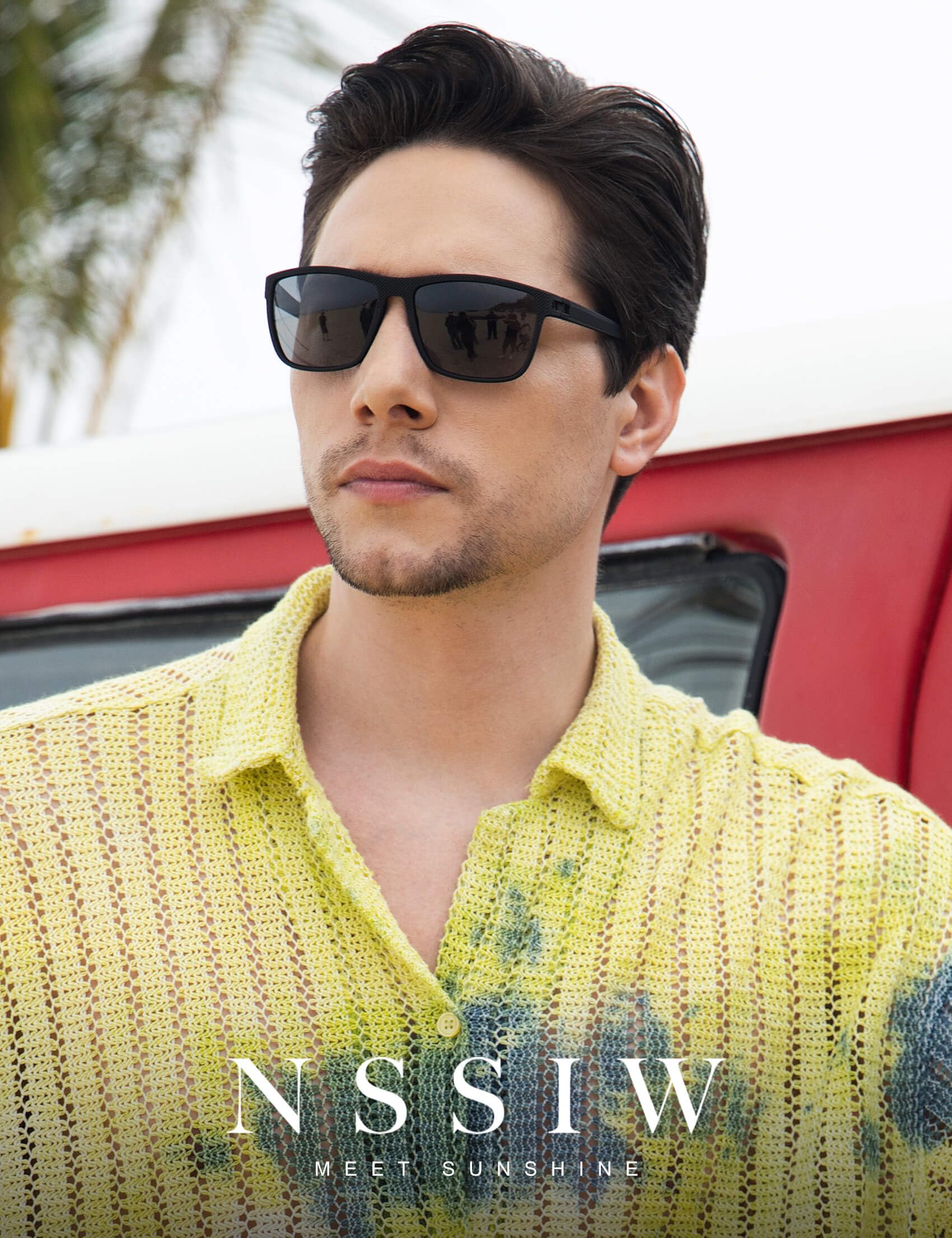 NSSIW Gafas de sol polarizadas para hombre: lentes de sol clásicos con protección UV para conducir, pescar, golf, 4 paquetes