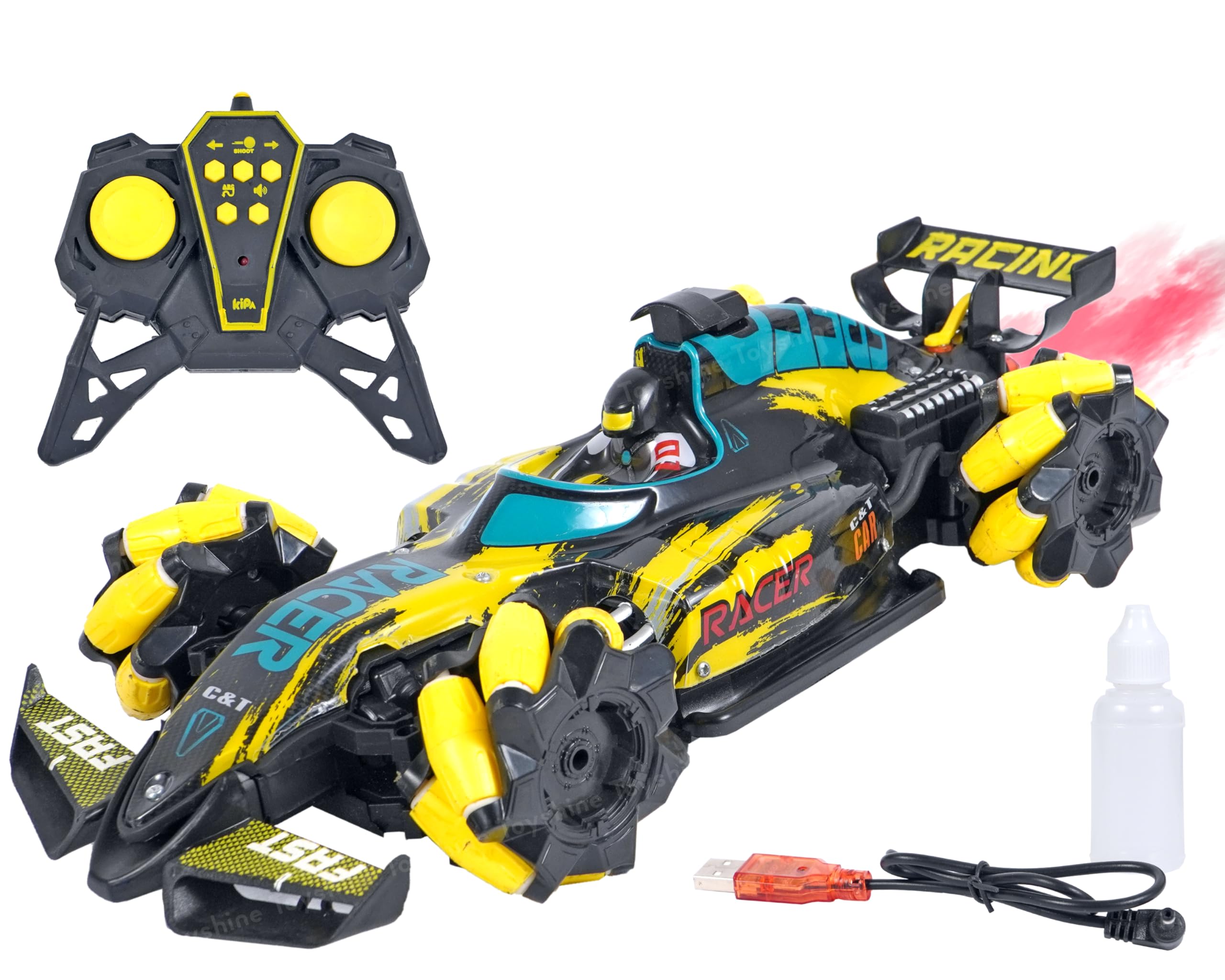 See full amazon price history chart for Toyshine F1 Fast RC Drift Car, Remote Control Car LED Lights 4WD 2.4GHz 360°Rotating RC Race Sport Stunt Car, High Speed Formula 1 Model Vehicle Toys Birthday Gifts for Kids Boys Age of 6-12 - Yellow Toyshine F1 Fast RC Drift Car, Remote Control Car LED Lights 4WD 2.4GHz 360°Rotating RC Race Sport Stunt Car, High Speed Formula 1 Model Vehicle Toys Birthday Gifts for Kids Boys Age of 6-12 - Yellow (B0CRDM8R23) Amazon Price History, Amazon Price Tracker