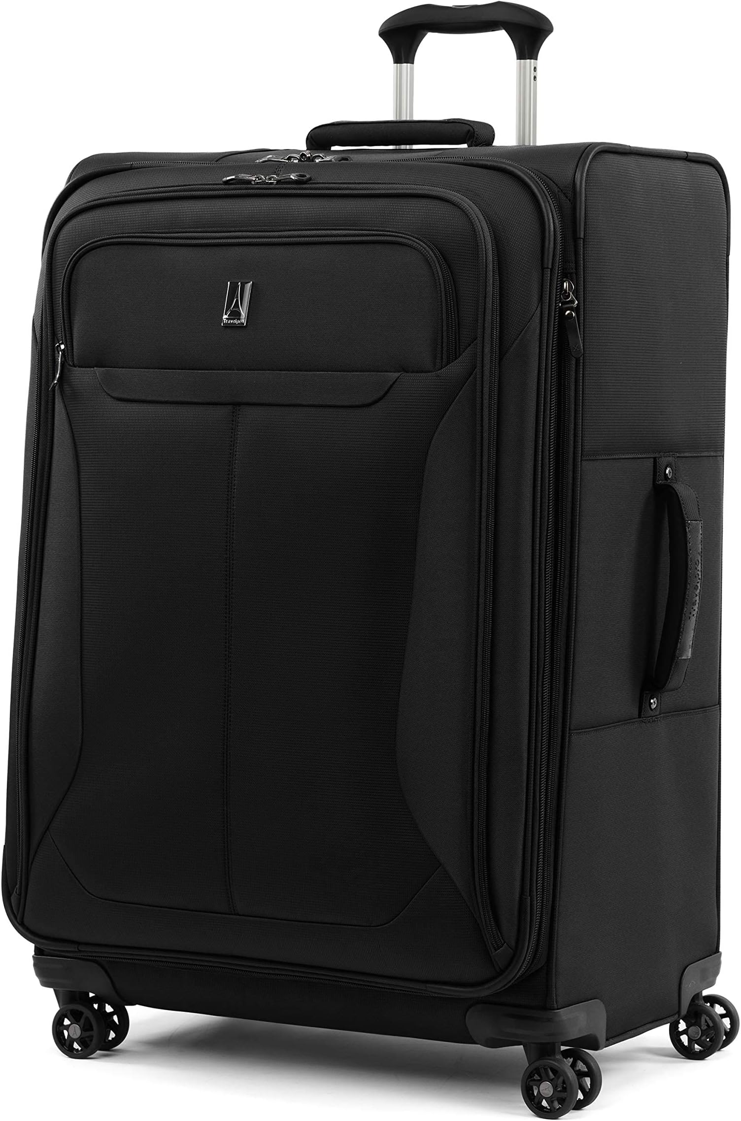 Tourlite Softside Expandable Luggage with 4 Spinner Wheels, Lightweight Suitcase, Men and Women, Black, Checked-Large 29-Inch, Luggage