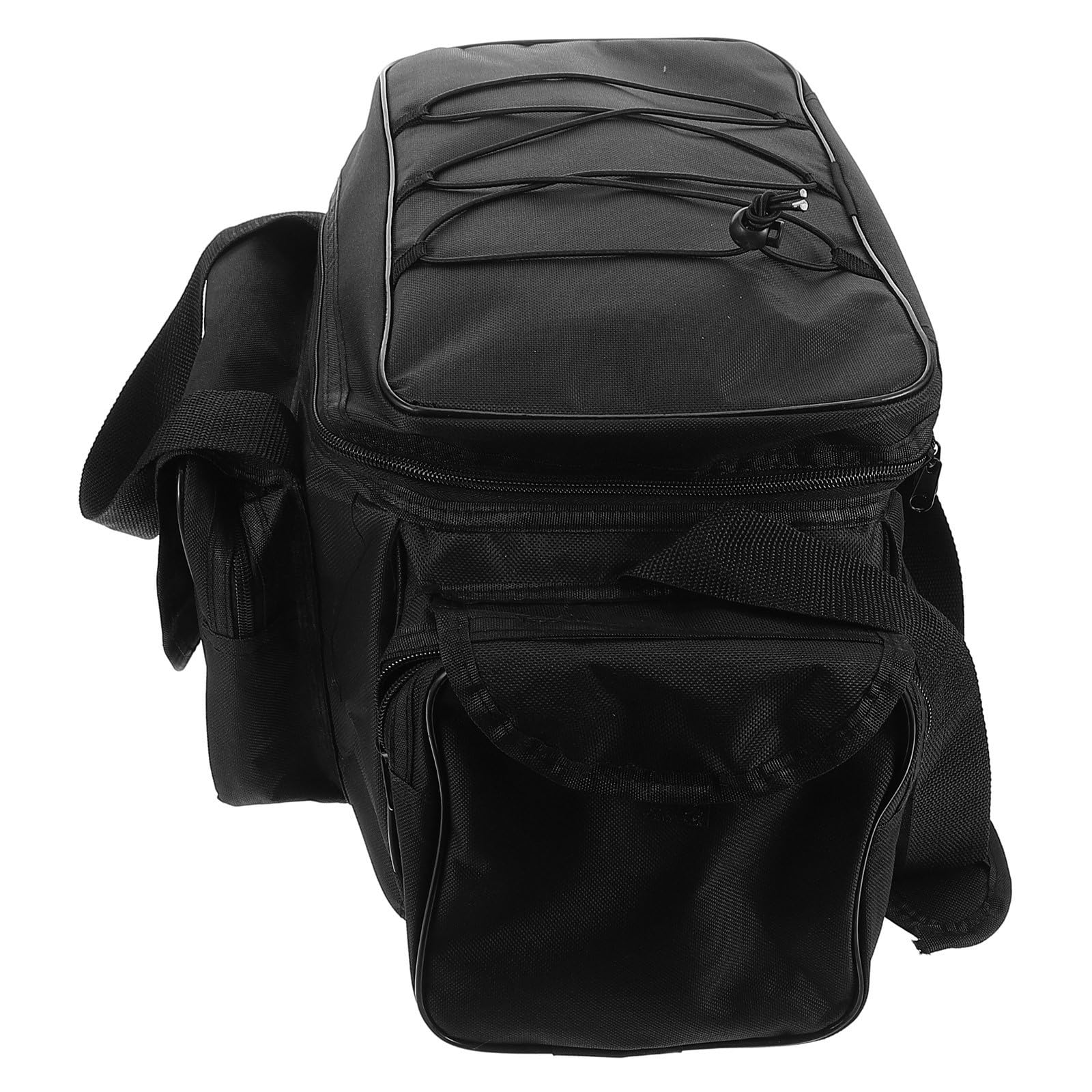 PRETYZOOM Bolsa de Pesca Funcional de Gran Capacidad, Nylon, Negra