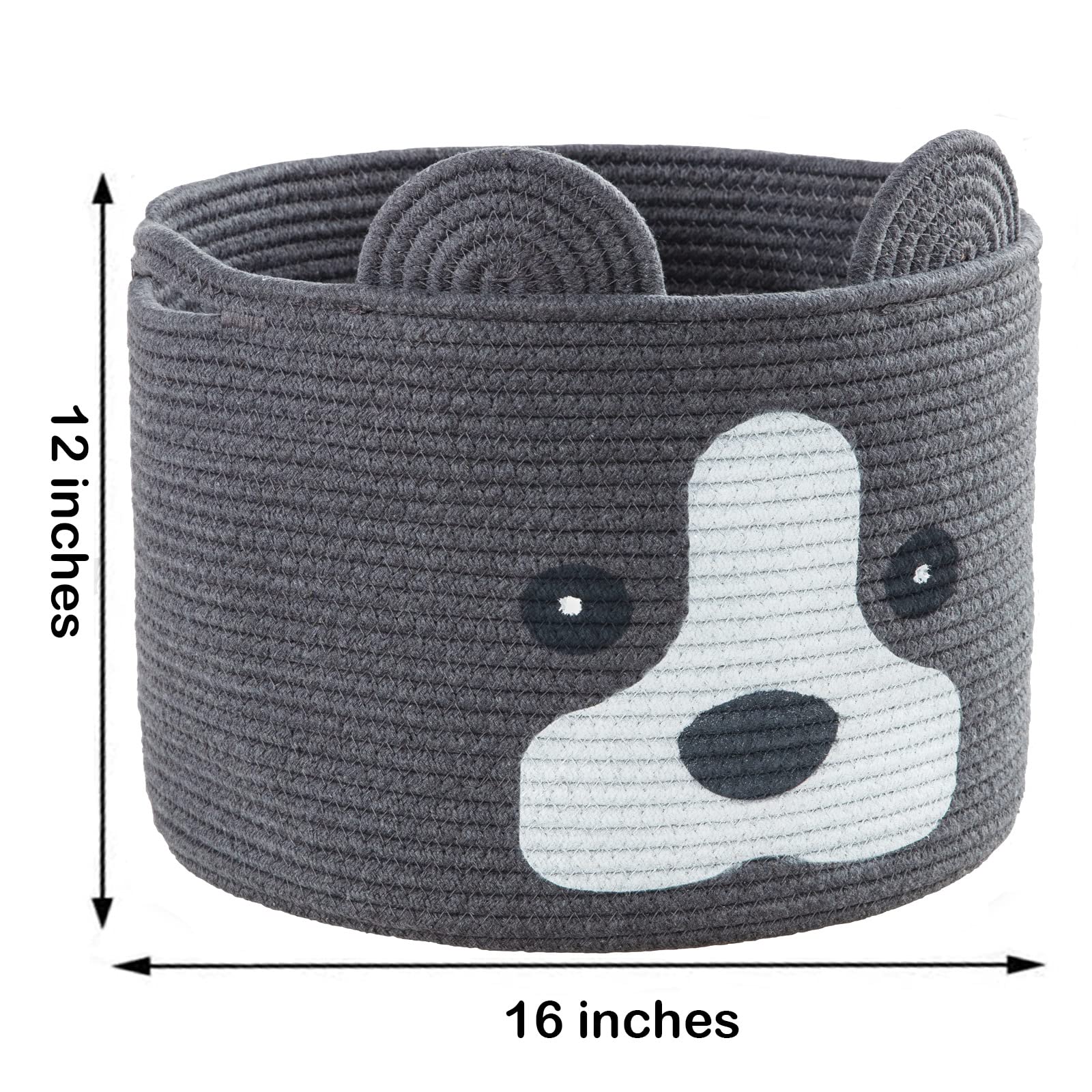 Amazon.com: HomeyPine Dog shaped Basket, Large Woven Cotton Rope