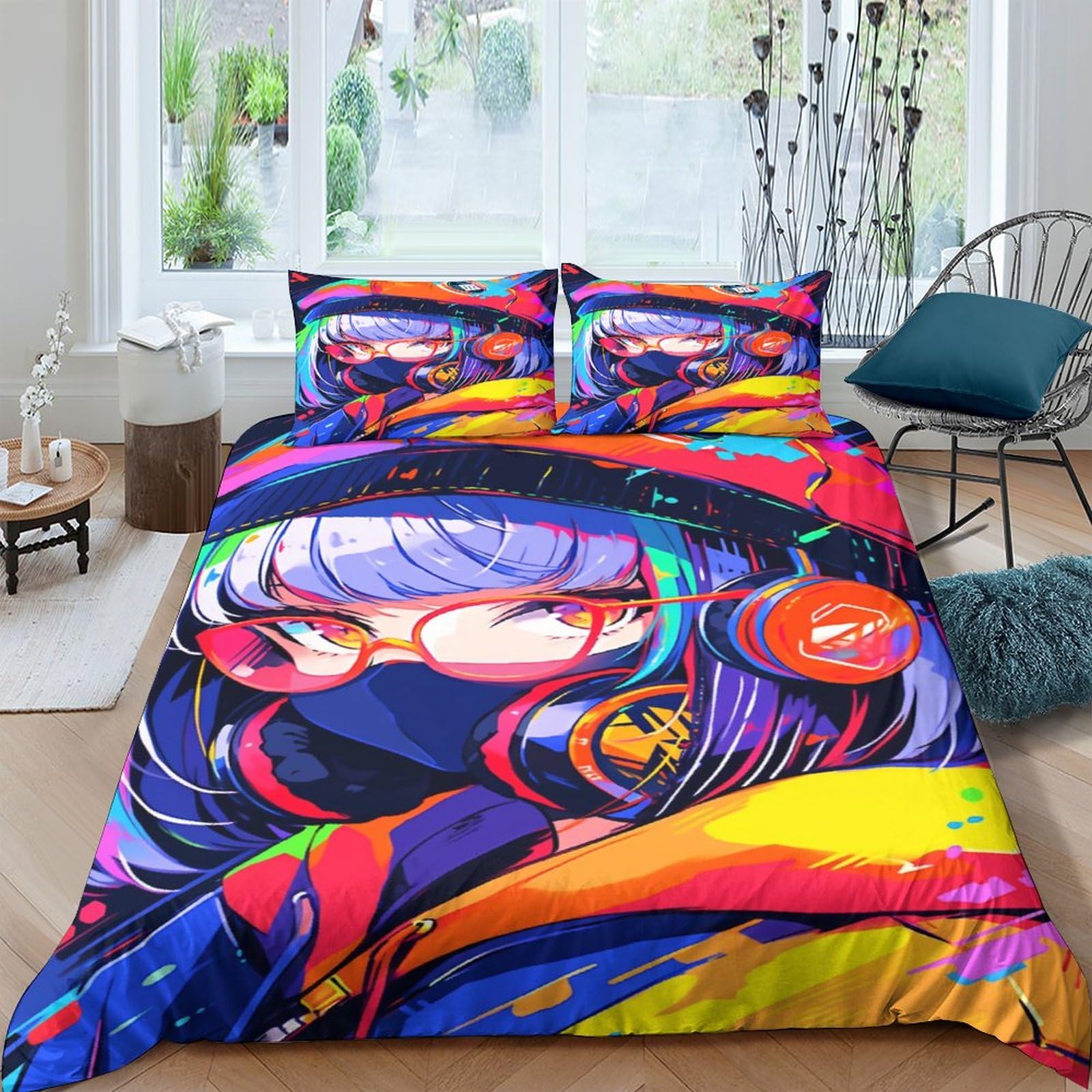 Parure de lit manga pour décorer une chambre d'adolescent passionné de culture pop