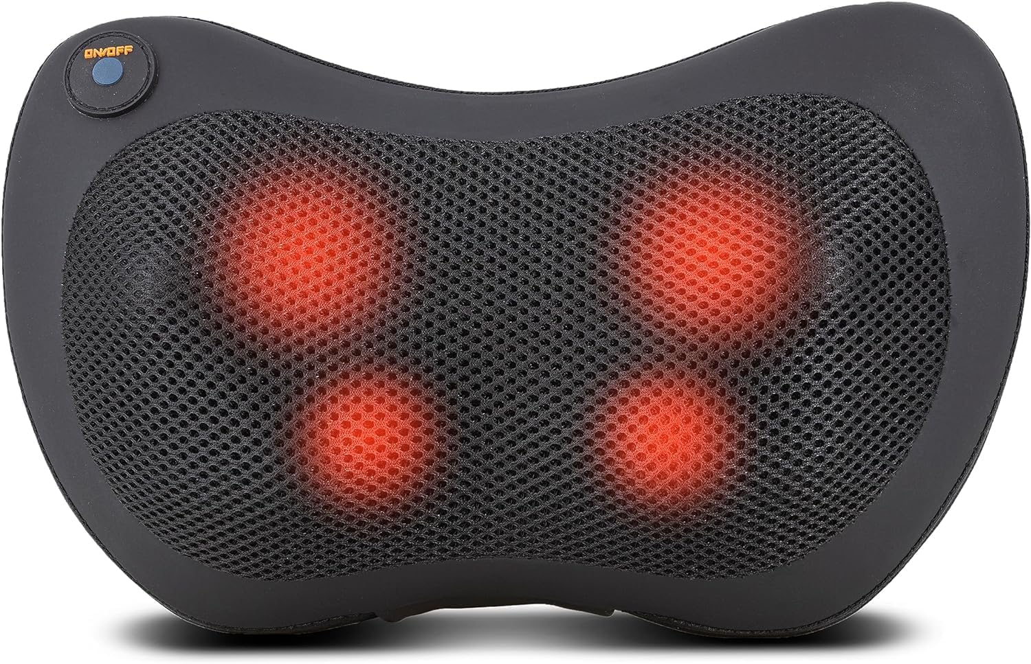Stock Lider - CojÃn de Masaje Shiatsu para Cuello, Hombros y Espalda con Función de Calefacción y Amasado Giratorio 3D - Masajeador Eléctrico para Cintura y Oficina