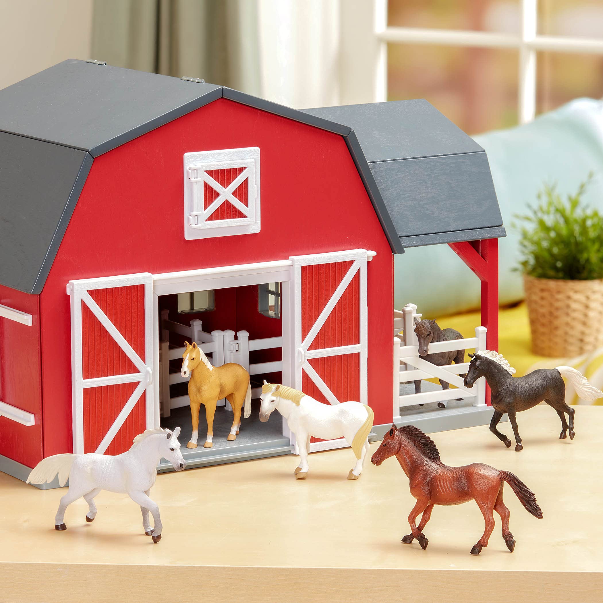 Terra by Battat Horses Set Detailed Miniature Horse Toys and Farm