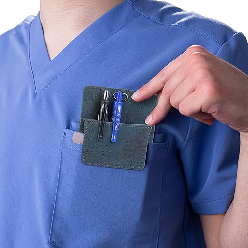 Miniatura 8 de Protector de bolsillo de corcho portugués premium para hombres  Protectores de bolsillo multiusos para camisas y abrigos de laboratorio  Para