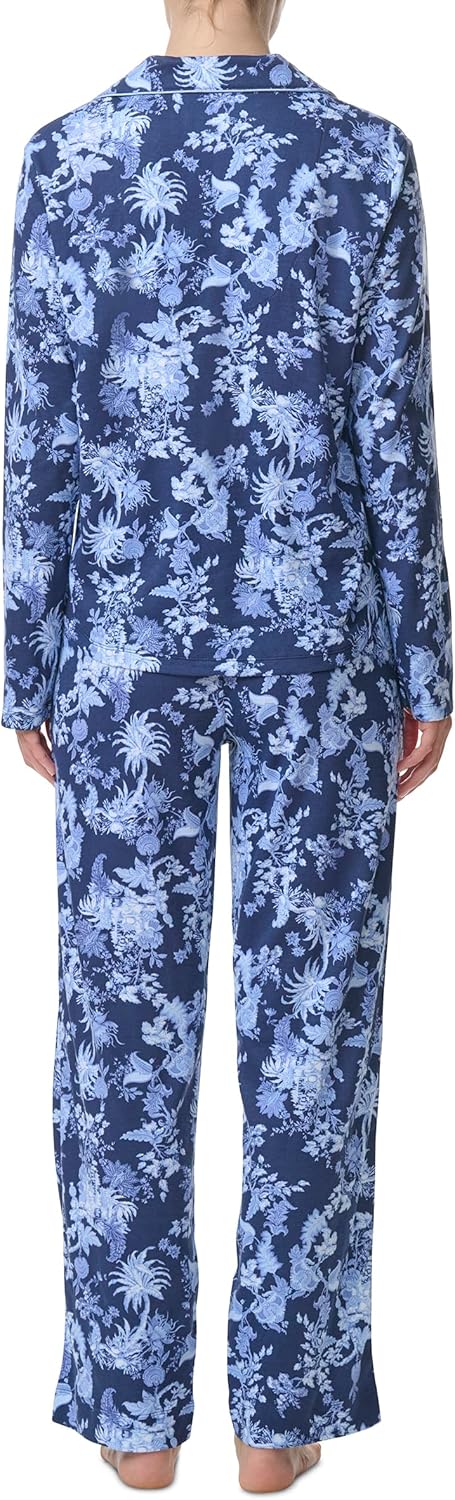 Karen Neuburger womens Two-piece Long Sleeve Girlfriend Lace Pajama Set - Image 4