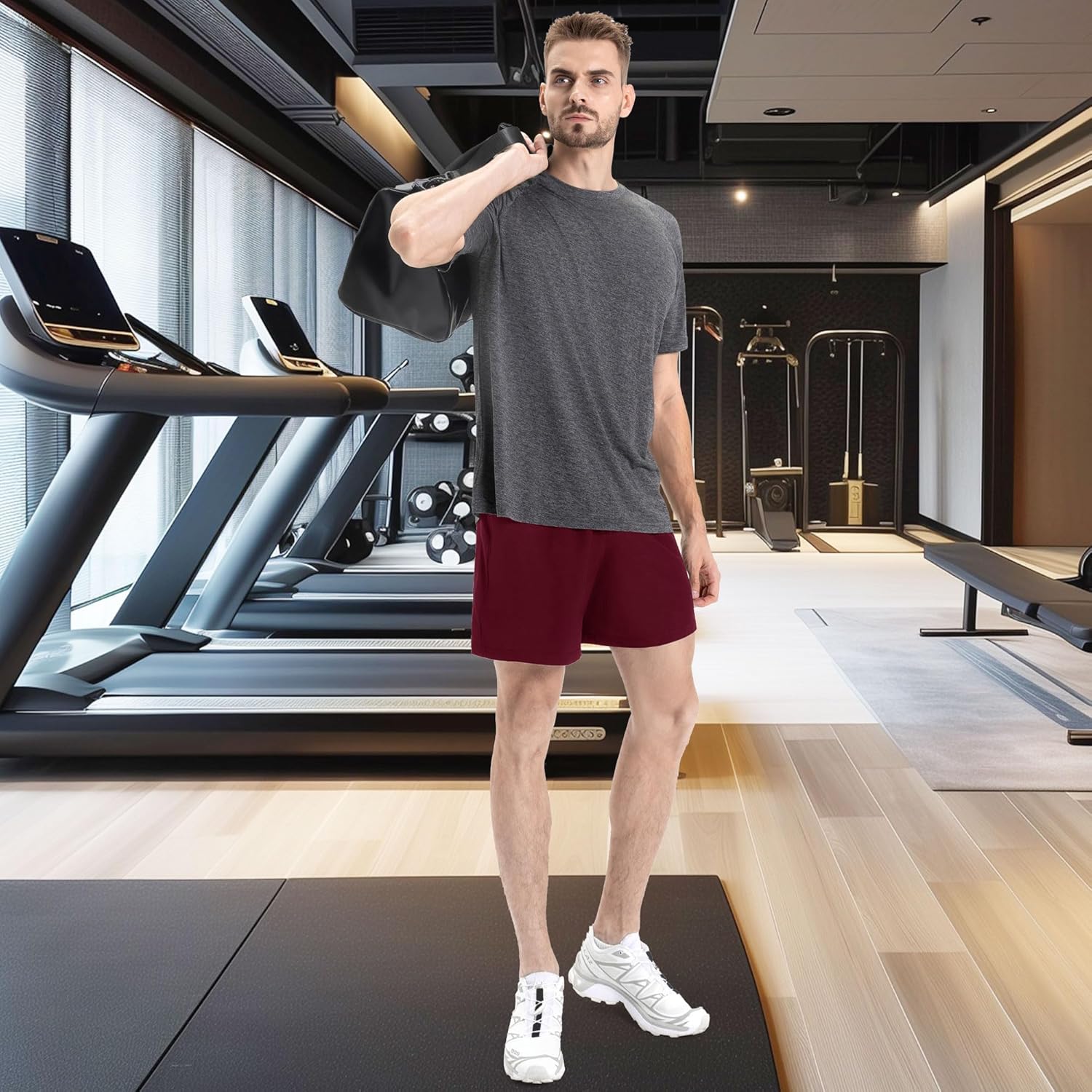 Shorts de ginástica atléticos masculinos de 20 cm – Short de basquete casual preto de secagem rápida com bolsos para corrida e treino em promoção! Veja a oferta e mais achadinhos de Shorts & Bermudas 7 Hoje é o melhor dia para comprar Shorts de ginástica atléticos masculinos de 20 cm – Short de basquete casual preto de secagem rápida com bolsos para corrida e treino com aquele preço maroto! Promoção! Aproveite a oferta! 7