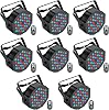8 PCS RGB LED Stage Light, 72W Par Can Light DMX 7CH with Remote Control and Sound Activation, 7 Lighting Modes Disco Lights for Parties Wedding Church Live Show Halloween Christmas [Energy Class A]